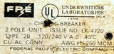 Federal Pacific Electric 2B2200 200A 120/240VAC