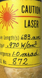 Hughes 3225H-PC Helium-Neon Laser .970 W/CM² 633 nm - SOLD AS IS