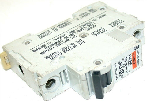 Merlin Gerin 2 Amp 1 Pole Type C Circuit Breaker Din Mount 24426