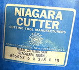 Niagara 6" x 3/8" x 1-1/4" Slitting Saw Staggered Tooth
