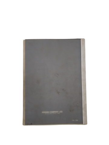 Amada - Fine a Bender Operator's Manual