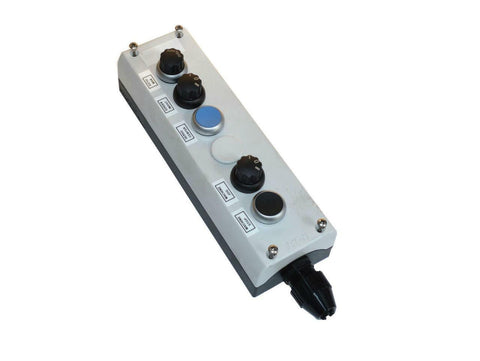 EATON IEC60947-5-1 PUSH BUTTON ENCLOSURE W/ 2 PUSH BUTTONS & 3 SELECTOR SWITCHES