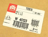 Mueller W40123 Streamline Copper Tee 2-5/8"OD 2-1/2"NOM WT-600
