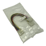 4 Pin 5.25" Male to 2x 5.25" Female PC Internal Power Lead 150mm Molex