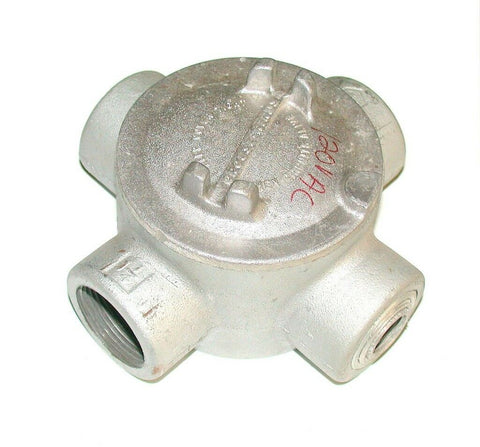 CROUSE-HINDS EXPLOSION PROOF CONDUIT OUTLET BOX MODEL GUAX47 (3 AVAILABLE)