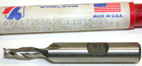 Regal 5.5mm 2 Flute HSS End Mill 55039 New