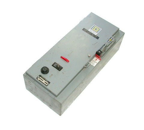 SQUARE D COMBINATION STARTER ENCLOSURE 27 AMP MODEL 8538SCG14