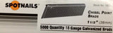 SpotNails 1852 1-1/2" Chisel Point 18 Gauge Galvanized Brad Nails - Box of 5,000