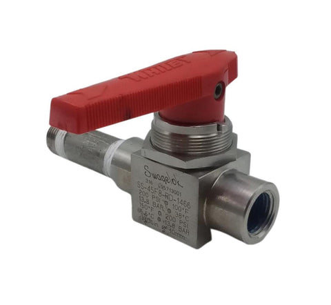 Swagelok SS-45F8-RD-1466 Ball Valve 1/2" NPT 200 PSI @ 100°F SS