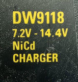 Dewalt DW9118 NiCd Battery Charger 7.2V - 14.4V