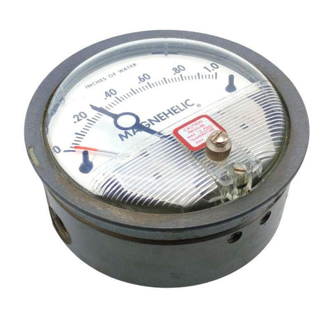 Dwyer Magnehelic 2001C Differential Pressure Gauge 0-1" Water 1/8" NPTF 15PSIG
