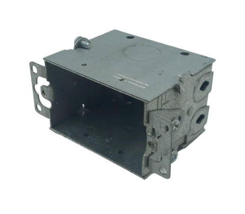 Lot of (2) Steel City LXWOW-25 1-Gang Steel Electrical Switch Box 12.5 Cu. Inch