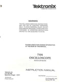 Tektronix 7104 Oscilloscope With Options 122222Instruction Manual 070-2314-00
