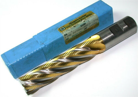 Niagara Cutter 1" 5 Flute HSS Tin Coat Roughing End Mill REM445-44546 resharpen