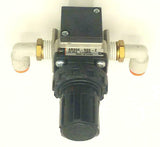 SMC  AR20K-N02-Z  Air Pressure Regulator W/Fittings  1/8 NPT