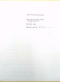 Kepco Model 400B Voltage Regulated Power Supply Instruction Manual