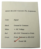 M2821 RJ11 CABLE WITH CONVERTER PIN ASSIGNMENTS