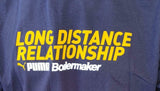 Puma Men's Long Distance Relationship Boilermaker Navy Short Sleeve Shirt Large