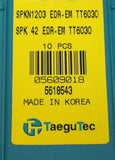 Lot of 10 New Taegutec Carbide Milling Inserts SPKN1203 EDR-EN TT6030