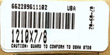 1210X7/8 Taper Bore Bushing 0.8750" X 1.8750" X 1.0000"