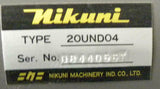 NEW Nikuni  20UND04  Pump Motor Assembly  3-Phase 0.4 KW 200-220 VAC