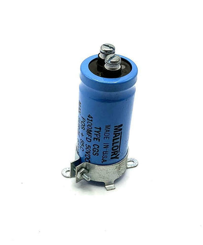 Mallory CGS412U050R3C Capacitor 4100 MFD 50 VDC 677-9321