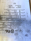 Filter Concepts 3F15-F EMI Filter 3X15 Amp 250/440 VAC