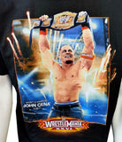 Men's WrestleMania XXVI WWE Champion John Cena Black Short Sleeve Shirt Size L