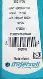 Lot of 10 New Ingersoll Carbide Milling Inserts APKT160432R IN1030