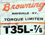 Browning T35L-7/8 Torque Limiter 7/8" X 3-1/2" 1800 in-lb Torque Capacity