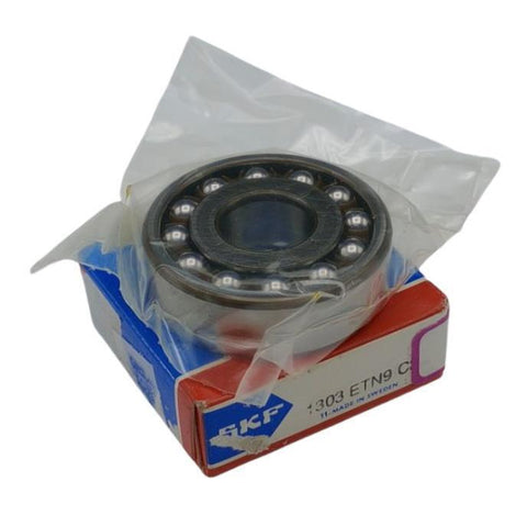 SKF 1303-ETN9 Self-Aligning Double Row Ball Bearing 20mm x 52mm x 15mm