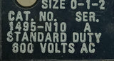 Allen-Bradley 1495-N10 Standard Duty Auxiliary Contact 800VAC Size 0-1-2