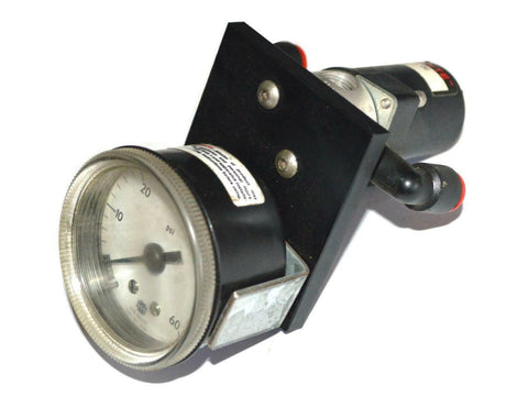 MINI-MYTE 31E1 SOLENOID VALVE 7 WATTS 120 VOLTS 50/60 HZ WITH PRESSURE GAUGE