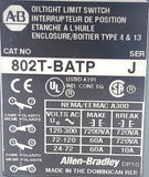 Allen-Bradley 802T-BATP Oil-Tight Limit Switch Body Type 4 and 13 Series J