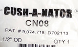 Lot of (2) Cush-A-Nator CN08 1/2" OD Standard Steel Cushioned Clamp