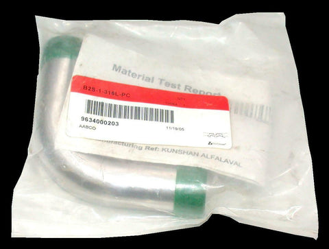 New  Alfalaval Tri-Clover  B2S-1-316L-PC  Stainless Steel  Elbow 7/8" ID  1" OD