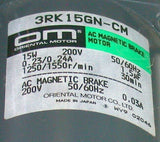 New Oriental Motor  3RK15GN-CM  AC Magnetic Brake Motor 200 VAC