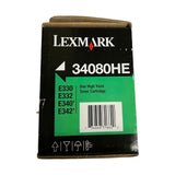Lexmark 34080HE High Yield Noir Ink Print Toner Cartidge