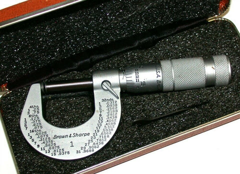 Brown & Sharpe .0001" Micrometer 0 TO 1 Inch #1