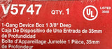 Wiremold V5747 1-Gang Device Box 1-3/8" Deep