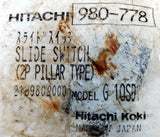 Hitachi 980-778 Genuine Slide Switch 2-Position Pillar Type