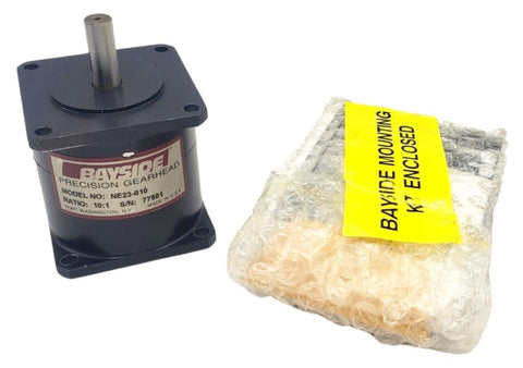 Bayside NE23-010 Precision Gearhead Ratio 10:1 77501 With Mounting kit