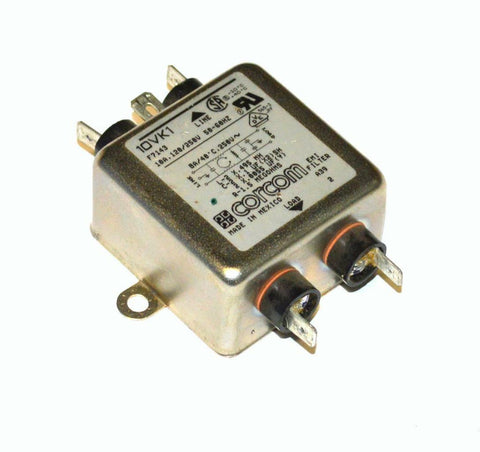 CORCOM 10VK1 F7143 EMI FILTER 120/250 VOLTS @ 10 AMPS