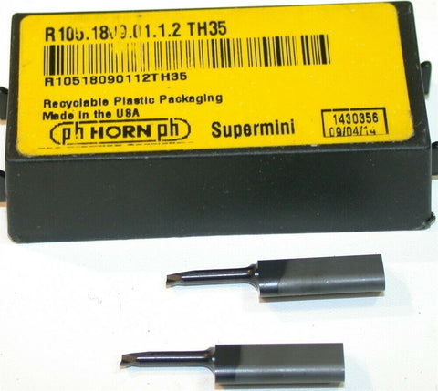 Lot of 2 New Ph Horn Carbide Micro boring bars R105.1809.01.1.2 TH35