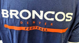 Nike Dri-Fit Men's Denver Broncos Football NFL Navy Short Sleeve Shirt
