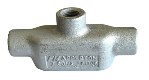 NEW APPLETON TB17 CONDUIT BODY 1/2" (3 AVAILABLE)