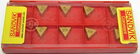 Lot of 10 Sandvik Indexable TPGR 222 Turning Carbide Inserts TPGR 11 03 08 415