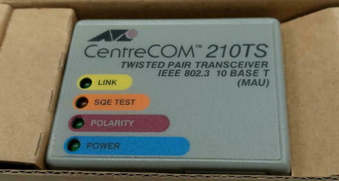ATI Centre Com AT-210TS Twisted Pair Transceiver IEEE 802.3 10 Base T LED 10MBPS
