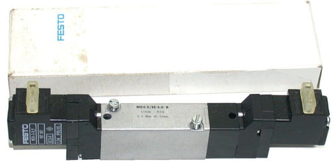 Festo MEH-5/3E-5,0-B Pneumatic 5/3 Solenoid Valve 173146 NIB
