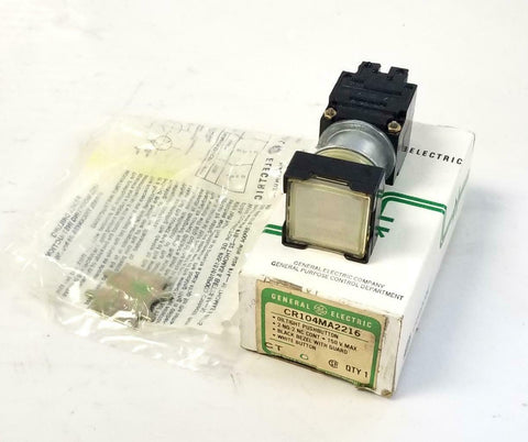 General Electric CR104MA2216 Oiltight Pushbutton White 2 N.O. 2 N.C.